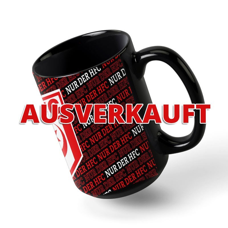 Jumbo Tasse Nur der HFC Schwarz