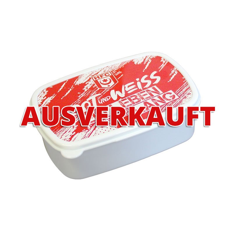 Brotdose HFC Rot und Weiß ein Leben lang