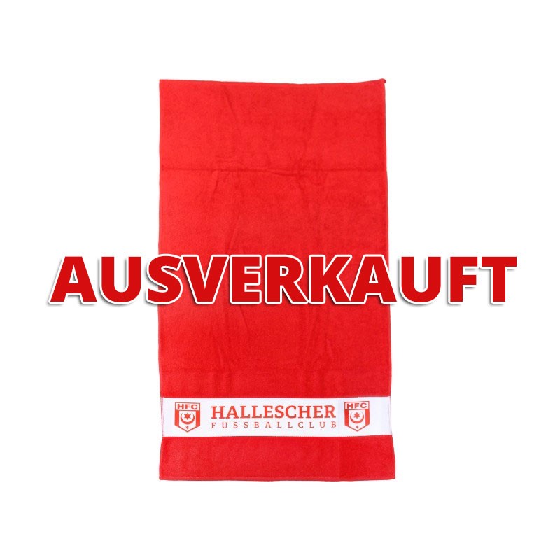 Duschtuch rot/weiß HFC